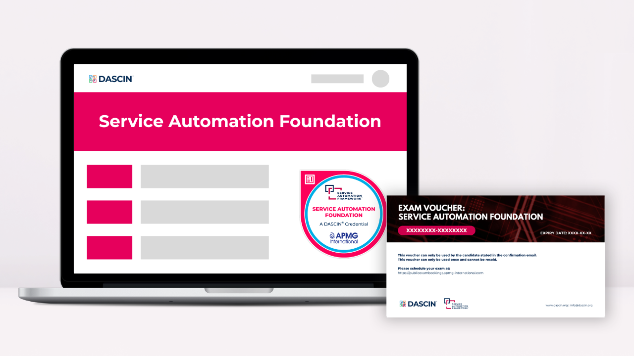 Service Automation Foundation E-learning and Exam