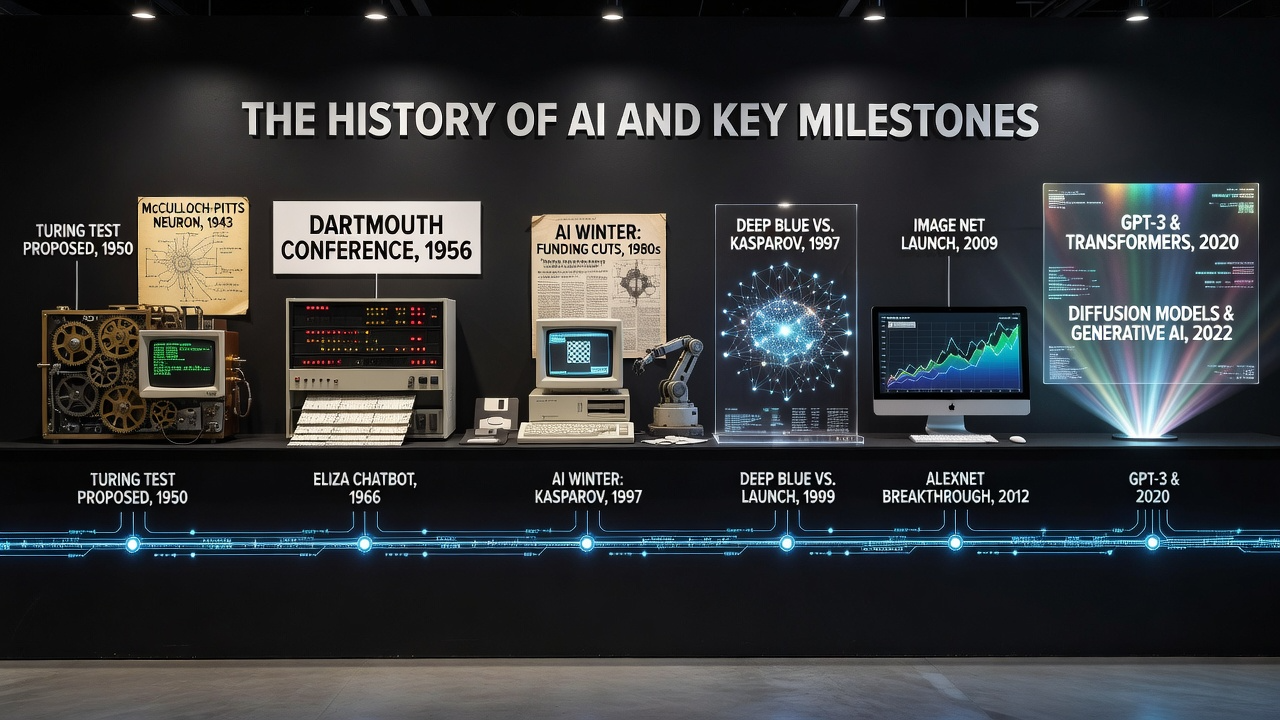 The History of AI and Key Milestones